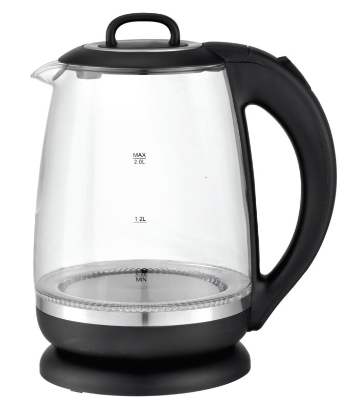 ابريق تسخين كريست 2 لتر زجاج اسود  ADC-4014