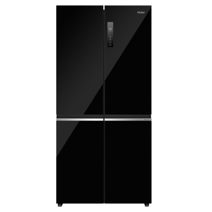 ثلاجة هاير 4 ابواب 651 لتر زجاج اسود HRF700/7100FB