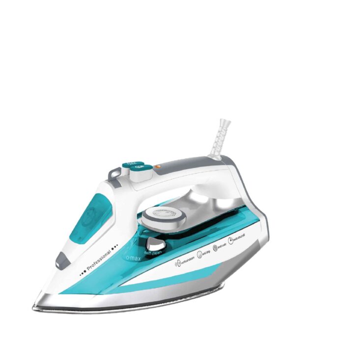 مكوى كريست 2500 واط ازرق ابيض قاعددة سيراميك CR-5163