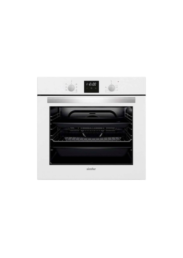 فرن بلت ان سمفير 60 سم ديجيتال ابيض SMF- 606D-WHT-GLS